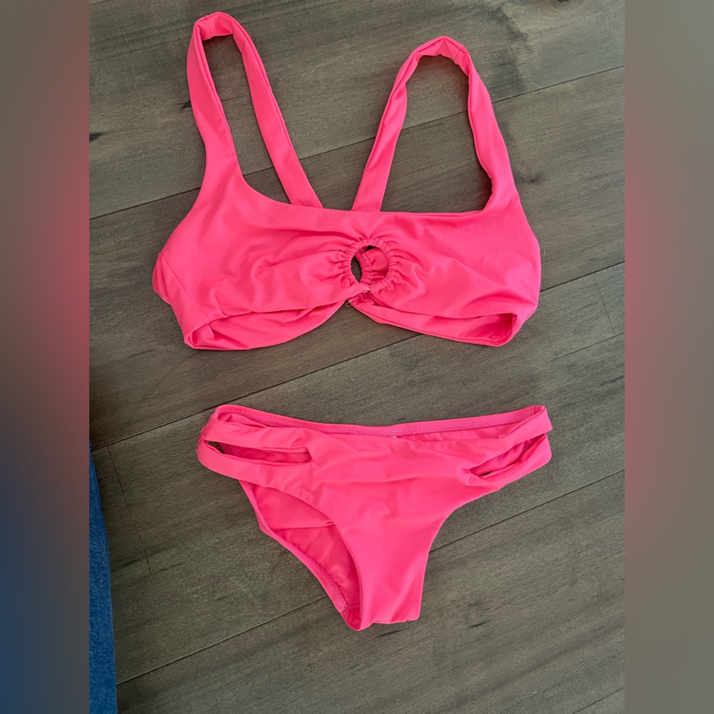 LSpace cutout pink bikini set